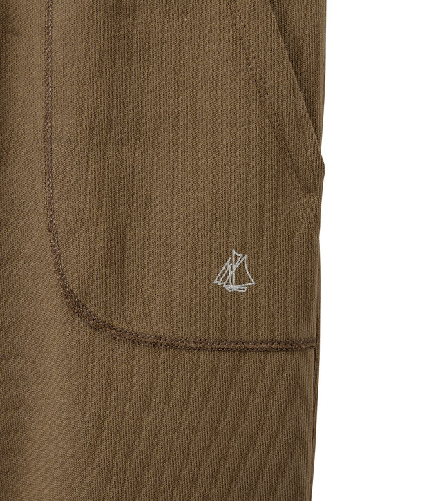 Bermuda gar&ccedil;on en jersey lourd marron