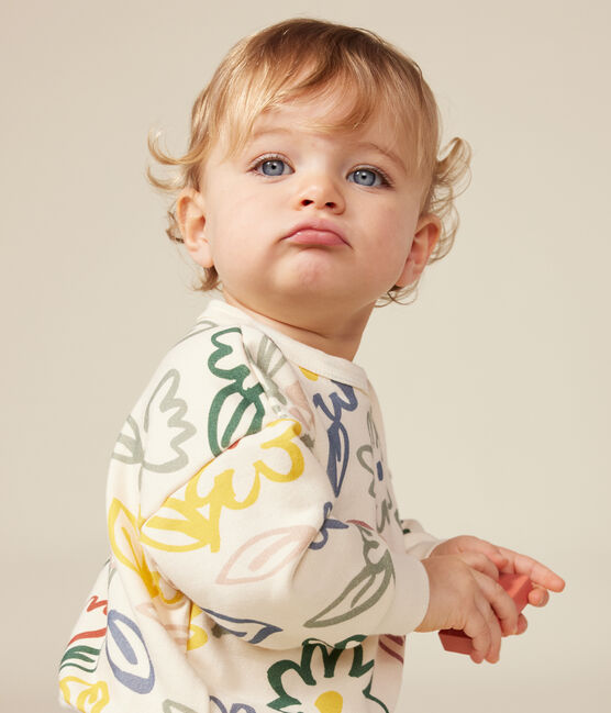 Sweatshirt en molleton bébé blanc AVALANCHE/ MULTICO