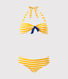 Bikini en slip met streepjes