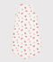 Katoenen babytrappelzak met bloemenprint TOG 1 wit/multicouleur