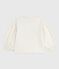 Katoenen sweatshirt met print voor kinderen ecru MILK