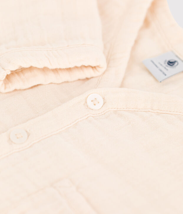 Cardigan van luchtig katoen voor baby's ecru