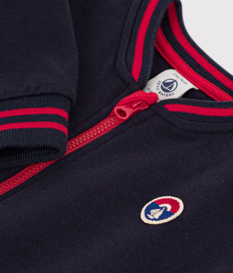 Teddy van dikke jerseystof voor baby's blauw SMOKING