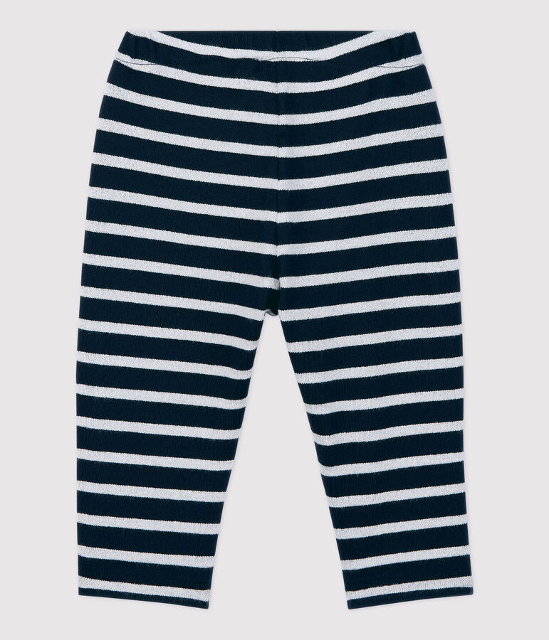 Katoenen broek baby. blauw SMOKING/ MARSHMALLOW ARGENT BRILLANT