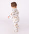 Pyjama bébé en tubique imprimé blanc MARSHMALLOW/blanc MULTICO