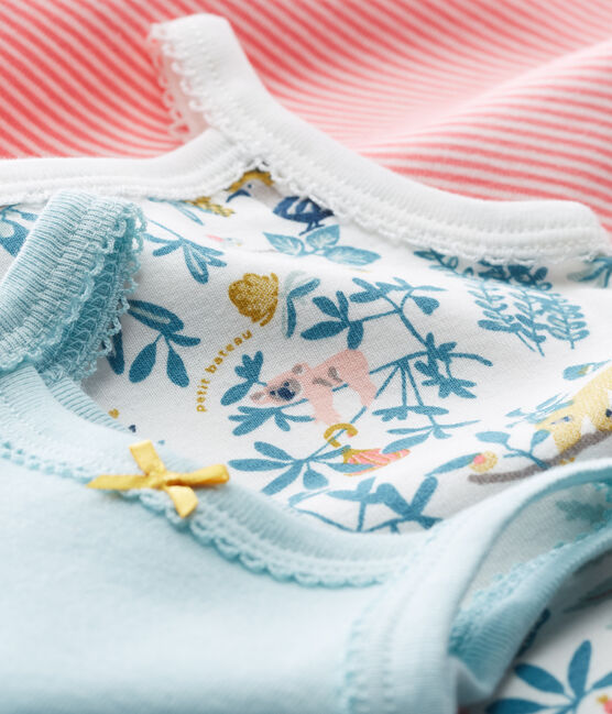 PETIT BATEAU Lot de 2 bodies à bretelles bébé fille rose