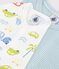 Lot de combinaisons courtes b&eacute;b&eacute; en coton imprim&eacute; variante 1