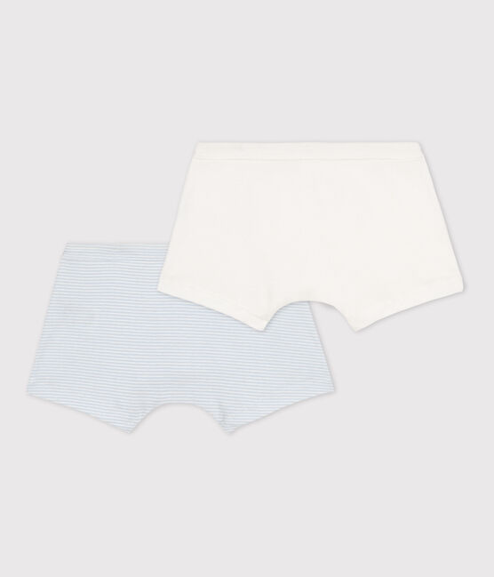 Lot de 2 boxers milleraies petit garçon en coton variante 1