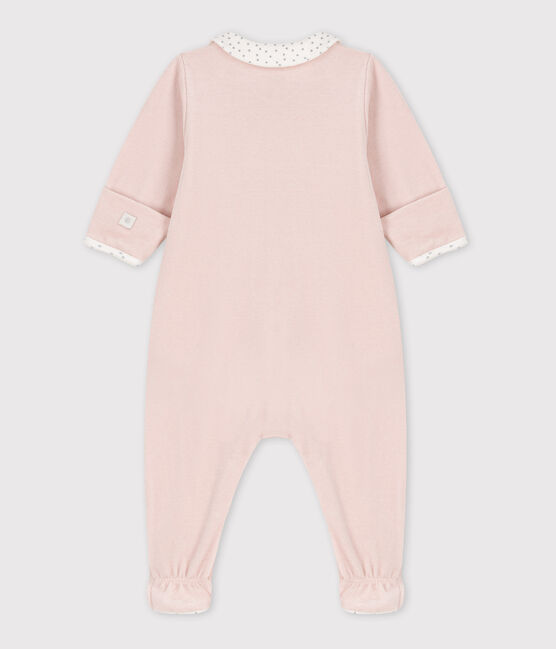 Dors bien bébé en velours rose SALINE