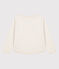 Sweatshirt en tubique matelassé enfant fille / garçon beige MONTELIMAR CHINE