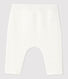 Pantalon blanc matelassé bébé en coton biologique