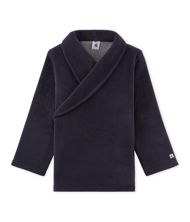 Jongenscardigan in fleece blauw