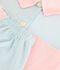 Pyjama short boutonn&eacute; femme en coton &agrave; rayures blanc/multicouleur