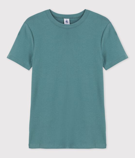 L'ICONIQUE, dames-T-shirt met ronde hals in katoen groen BRUT