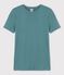 L'ICONIQUE, dames-T-shirt met ronde hals in katoen groen BRUT