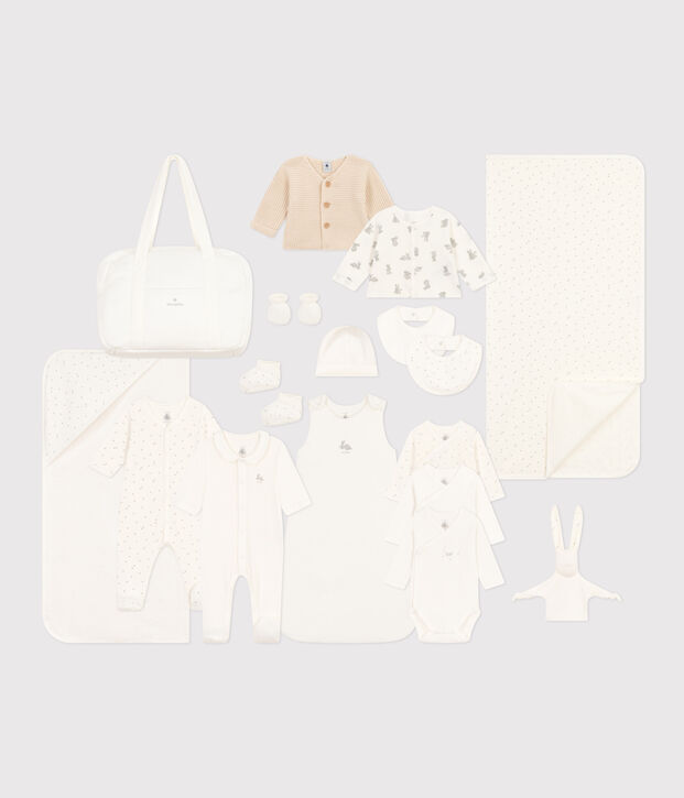 Valise maternit&eacute; en coton multicouleur