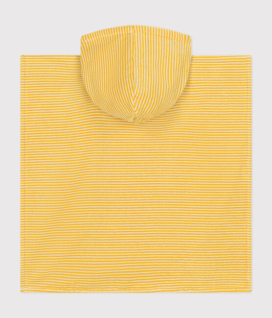 Poncho enfant en éponge à rayures jaune NECTAR/ AVALANCHE