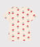 Tee-shirt LE DROIT col rond en coton Femme blanc AVALANCHE/ MULTICO