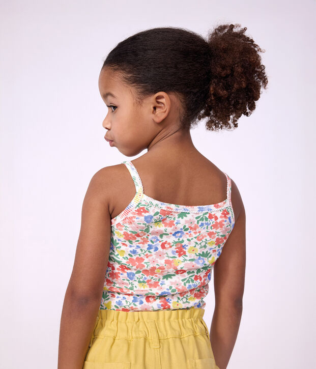 Setje met katoenen hemdjes met bloemenprint voor kinderen multicouleur