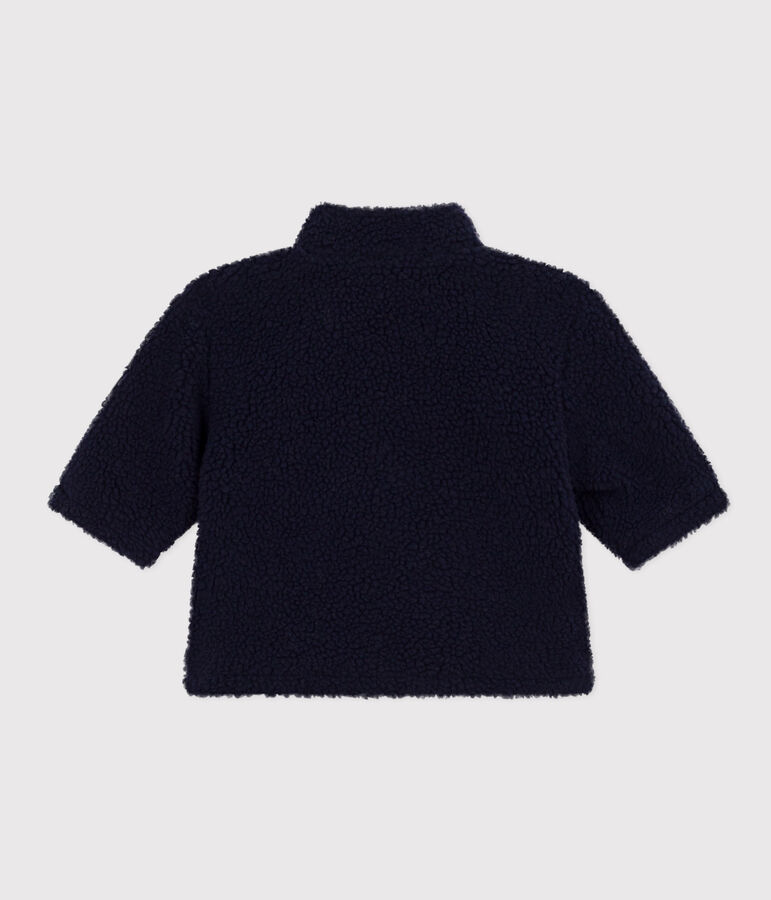 Veste en sherpa b&eacute;b&eacute; bleu