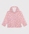 Windjack met bloemenprint voor kinderen roze CHARME/wit MARSHMALLOW