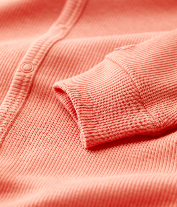 Slaappakje zonder voetjes in katoen en lyocell voor baby's roze