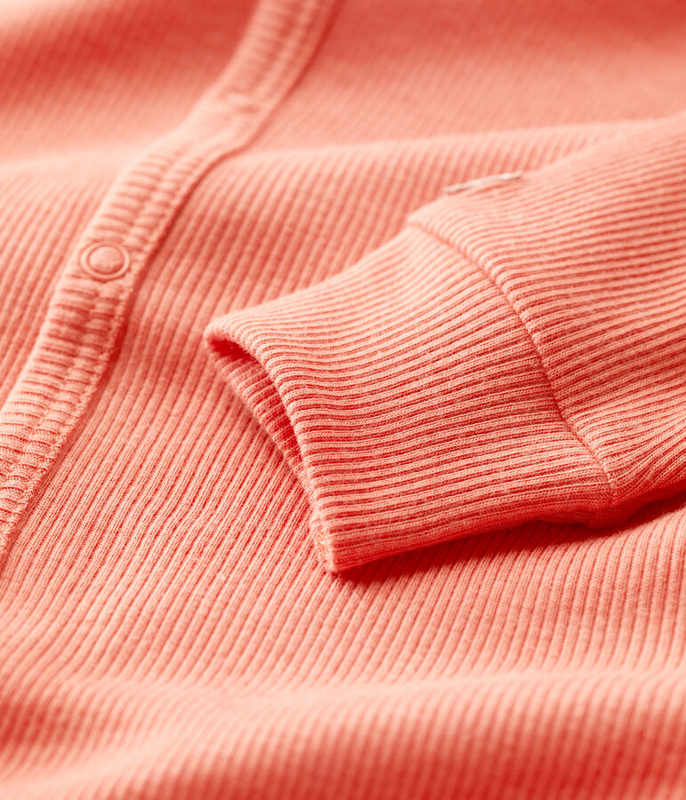 Slaappakje zonder voetjes in katoen en lyocell voor baby's roze PAPAYE