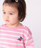 Katoenen babytruitje met matrozenstreepjes roze BOUDOIR/ MILK