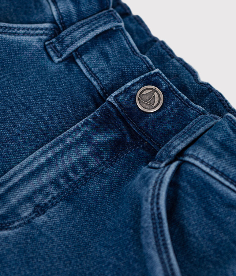 Pantalon b&eacute;b&eacute; en jean &eacute;lasthanne bleu