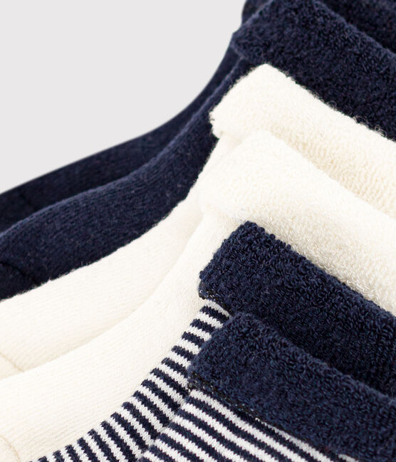 Lot de 3 paires de chaussettes bébé en tricot uni variante 3