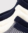 Lot de 3 paires de chaussettes bébé en tricot uni variante 3