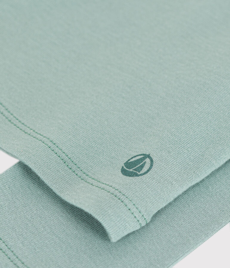 Effen katoenen cardigan voor kinderen groen