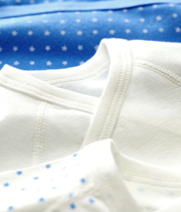Set van 3 babybody's in biokatoen multicouleur