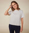 Le Boxy, dames-T-shirt van tubic wit AVALANCHE/ SKY CHINE