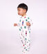 Pyjama b&eacute;b&eacute; en molleton ouverture dos imprim&eacute; No&euml;l