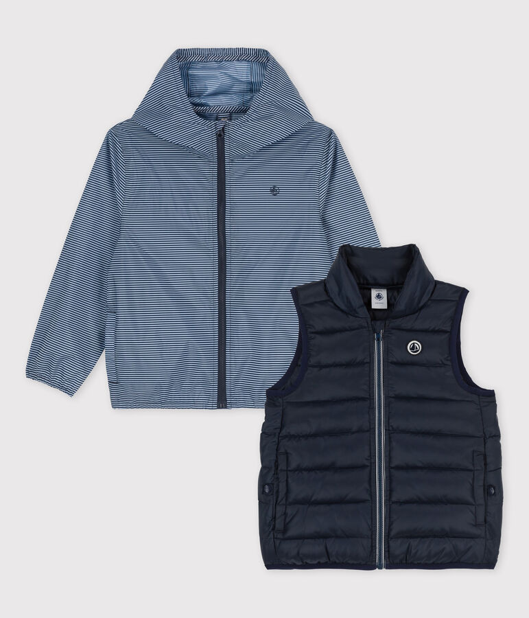 Coupe-vent 3 en 1 enfant fille - gar&ccedil;on bleu