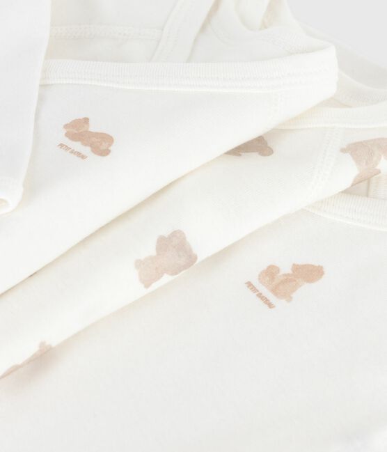 Set van katoenen babybody's met lange mouwen en print variante 1
