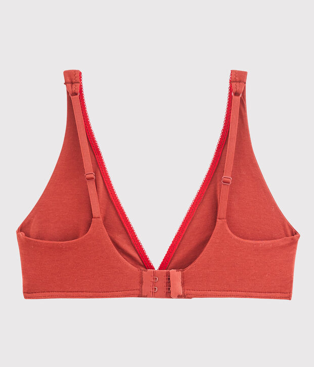 Soutien-gorge femme en jersey extrafin marron