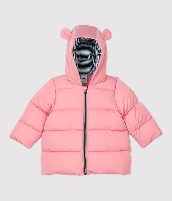 Doudoune polyester bébé. rose CHARME
