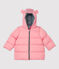 Doudoune polyester bébé. rose CHARME