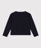 Cardigan voor meisjes/jongens in katoen blauw SMOKING