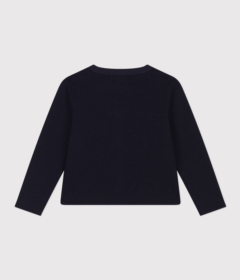 Cardigan voor meisjes/jongens in katoen blauw