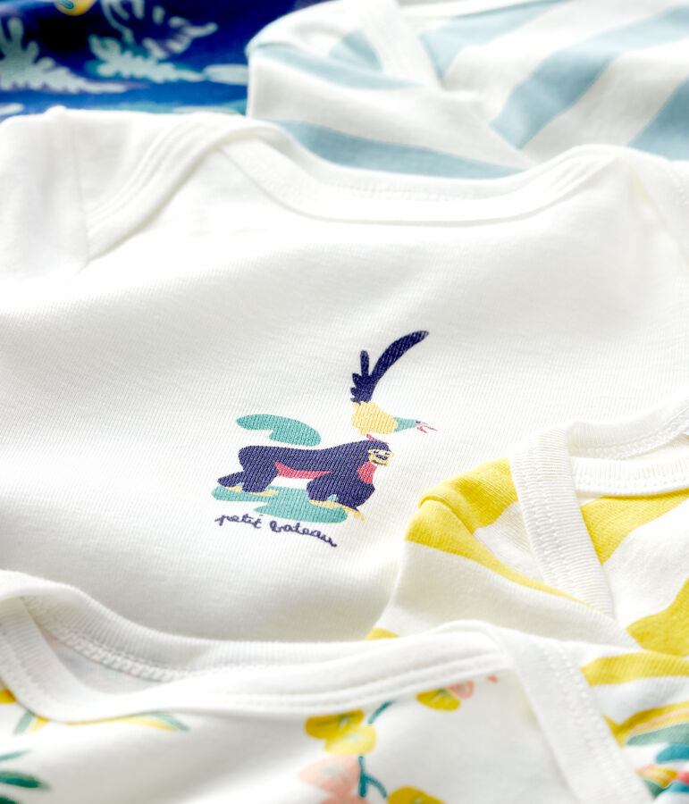 Set van 5 rompertjes met lange mouwen baby jongen variante 1