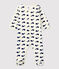 Dors-bien bébé en velours beige MONTELIMAR/bleu MEDIEVAL