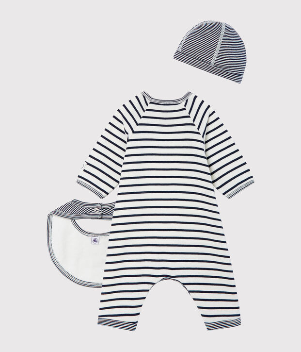Coffret cadeau 3 pi&egrave;ces b&eacute;b&eacute; mixte multicouleur