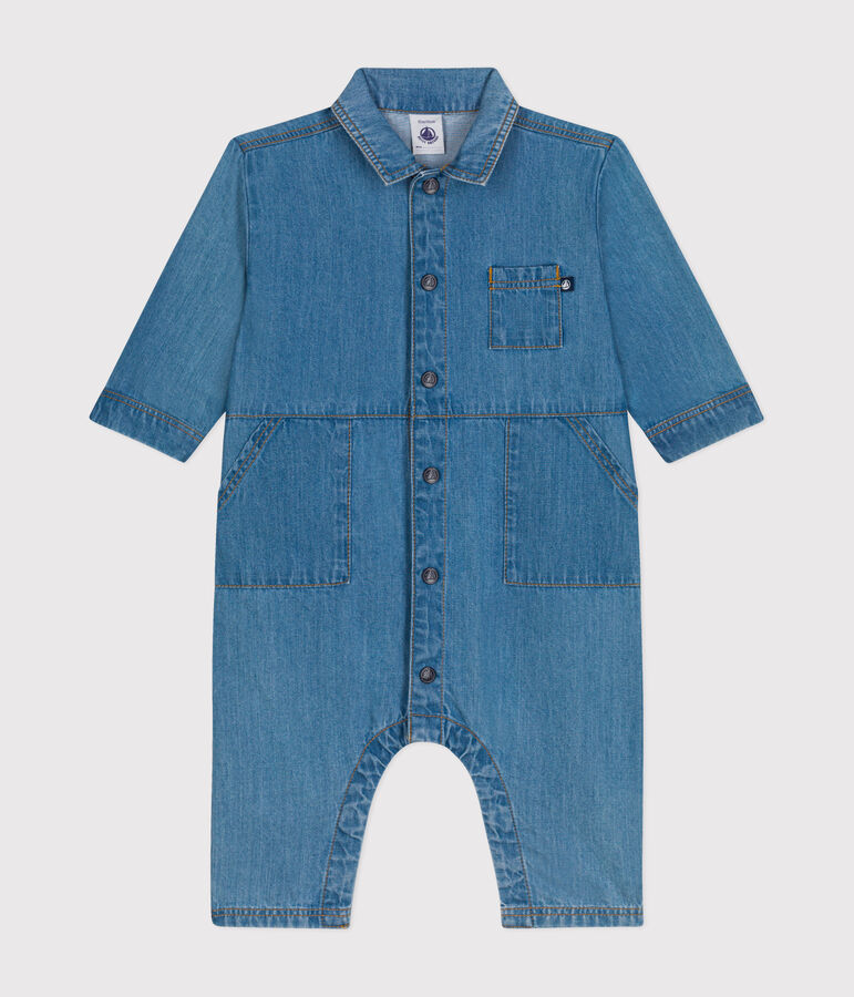Lang babypakje in jeans blauw