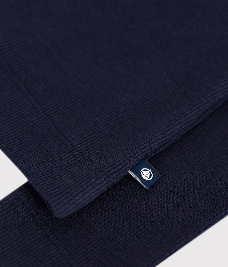 T-shirt met lange mouwen van katoen en wol voor dames - L'Iconique blauw