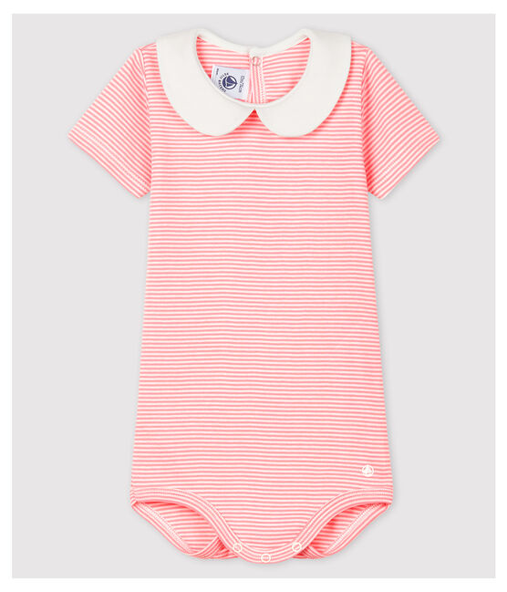 Katoenen voor babymeisjes met Peter Pan-kraag Petit Bateau