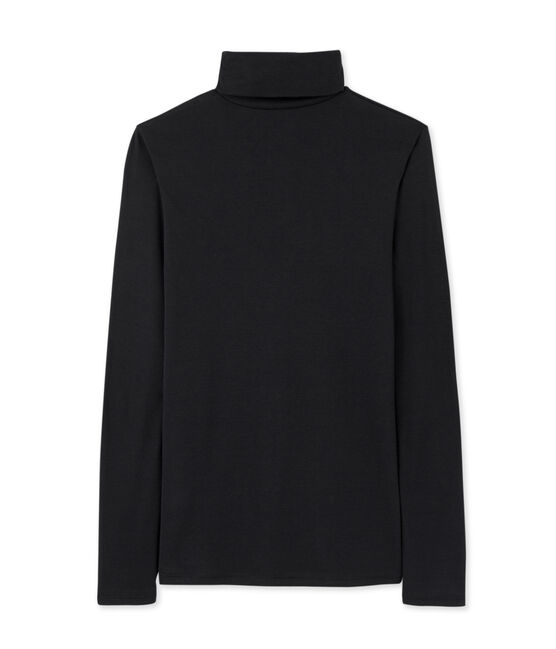 Sous-pull femme en coton léger noir NOIR