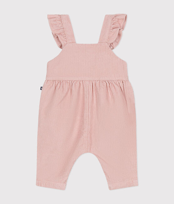 Fluwelen babysalopette roze SALINE